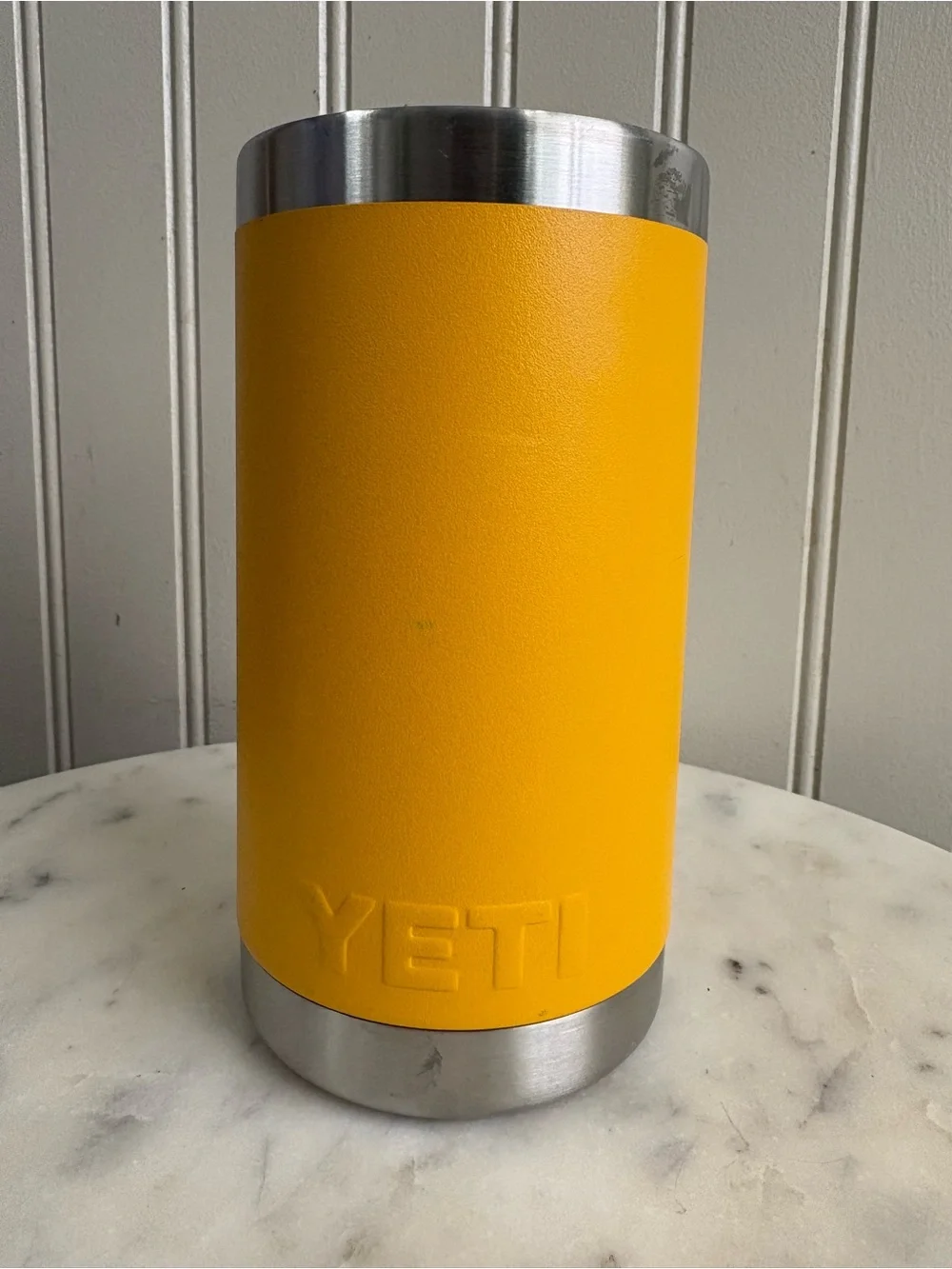 YETI Rambler 12oz Water Bottle Tumbler Yellow NO LID Travel Vacation School Hike - Picture 3 of 8
